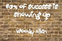 Woody Allen: 80 percent of success is showing up